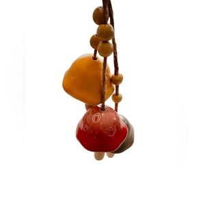 Colorful Ceramic Mushroom Windchime‎